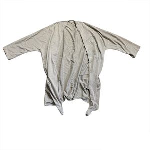 Donni Ribbed Knit Cream Cardigan Sweater OSFA Business Casual Office